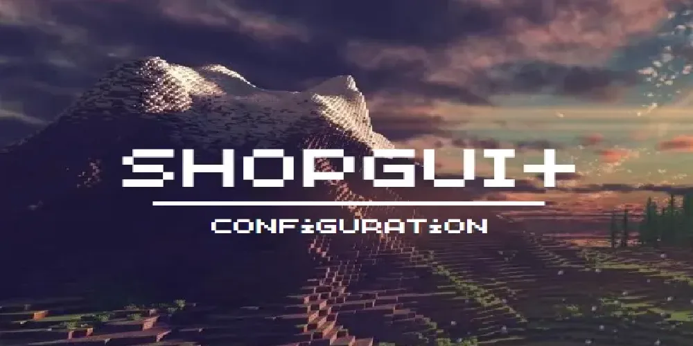 ShopGUI+ Config / Optimized for Economy