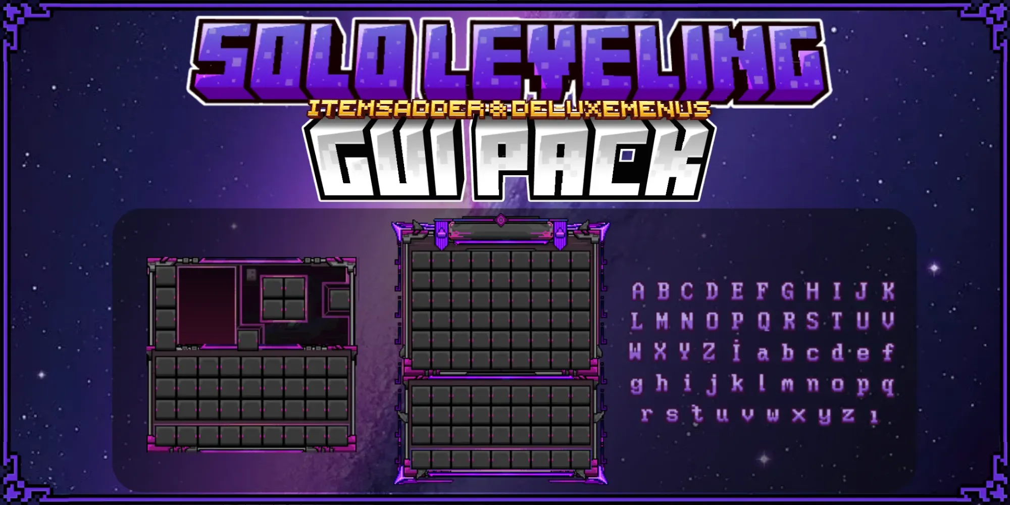 Solo Leveling Minecraft UI Template | Oraxen, IA & Nexo