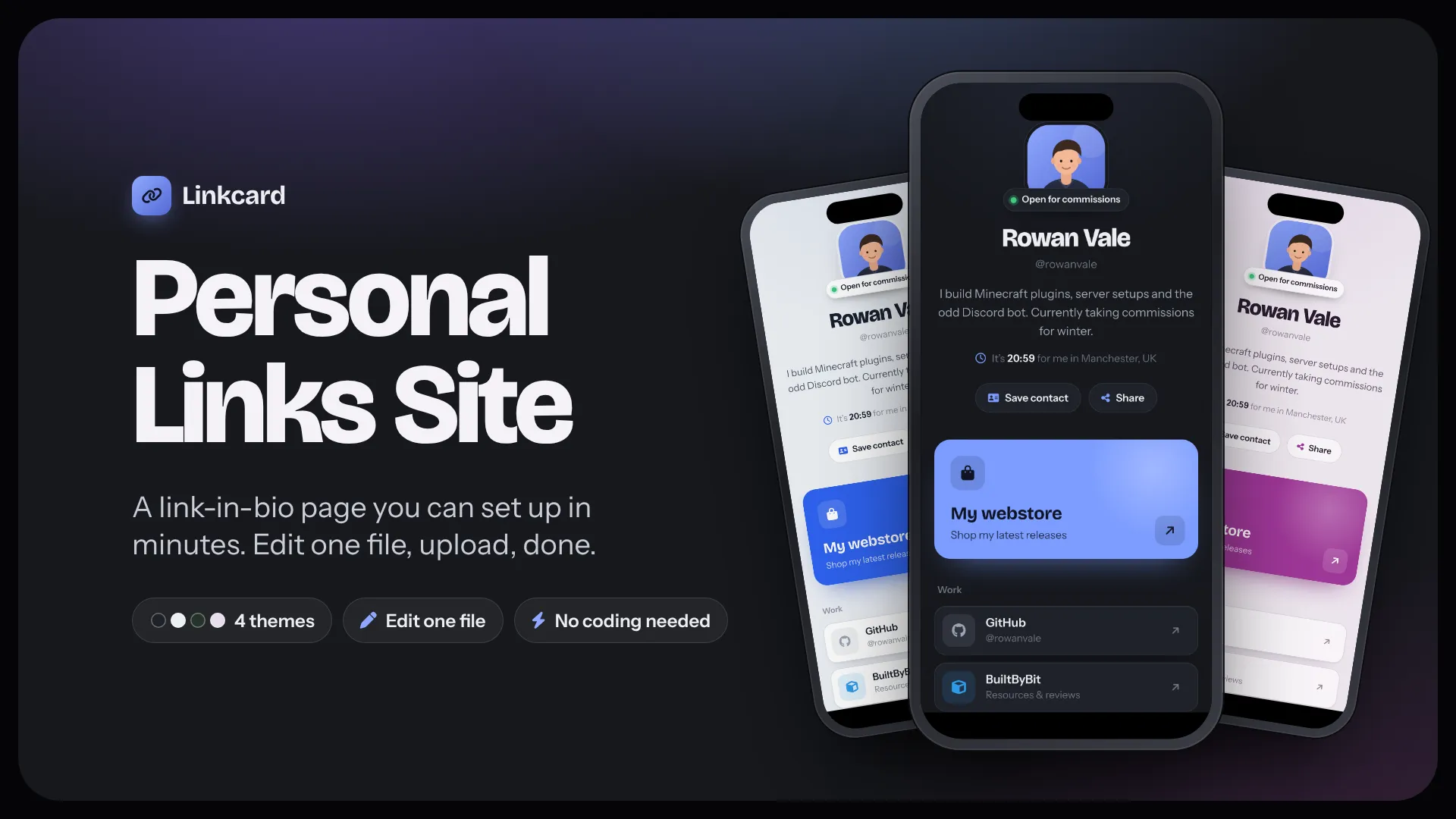 Linkcard | Personal Links Site