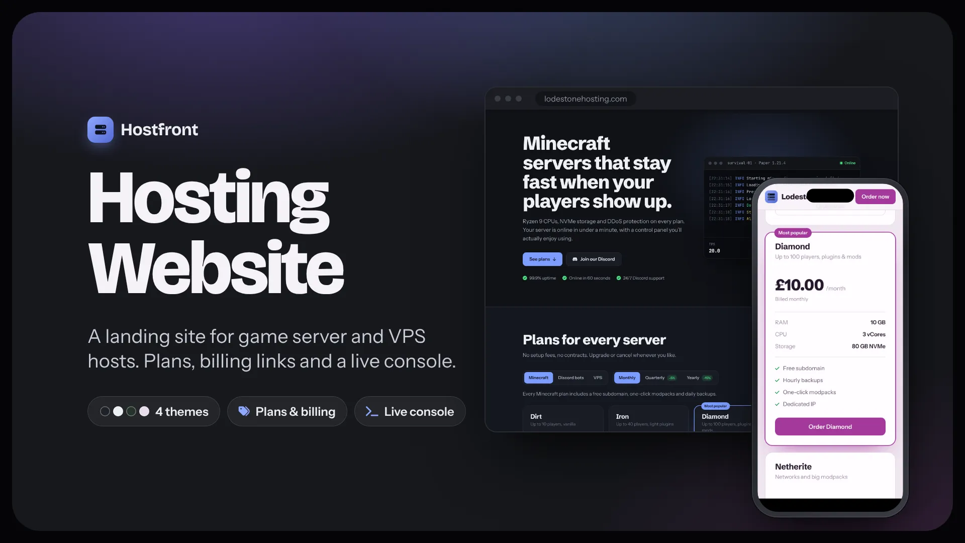 Lodestone | Premium Hosting Website